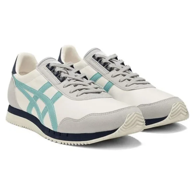 Dualio Marathon løbesko “Cream White Grey Aqua”