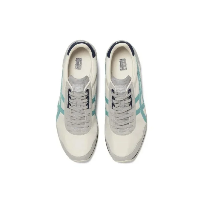 Dualio Marathon løbesko “Cream White Grey Aqua”