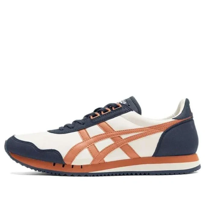 Dualio Marathon løbesko “White Navy Orange”